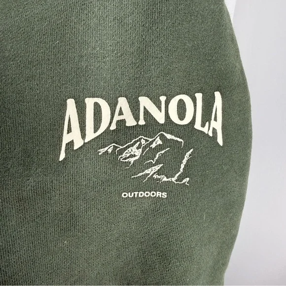 ADANOLA Dark Olive Green Jogger Sweatpants - Picture 4 of 7